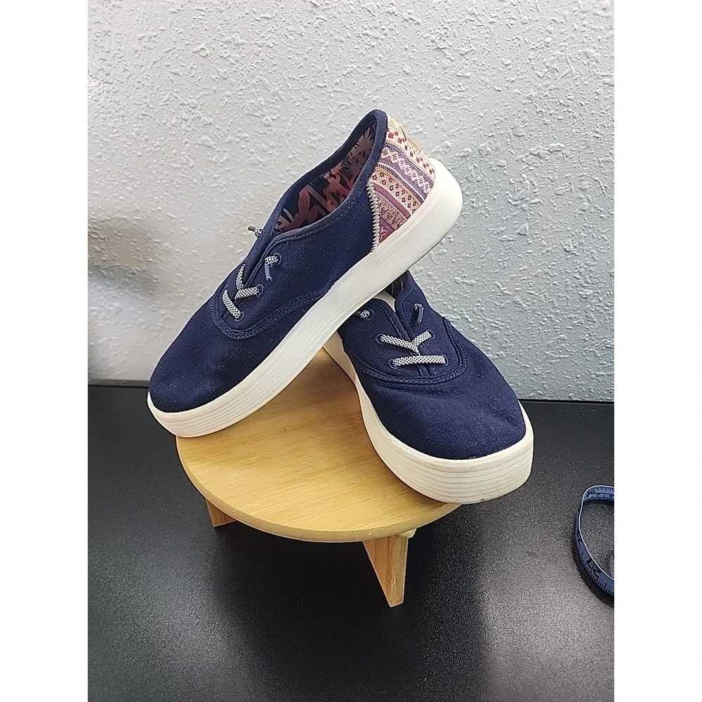 Hey Dude Conway‎ Craft Linen Women's Casual Shoes, Navy, W8